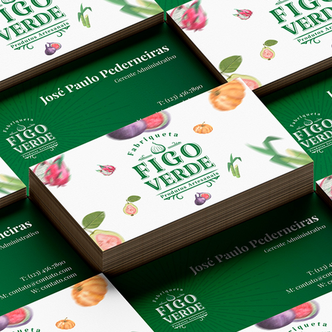 Cartão figo verde